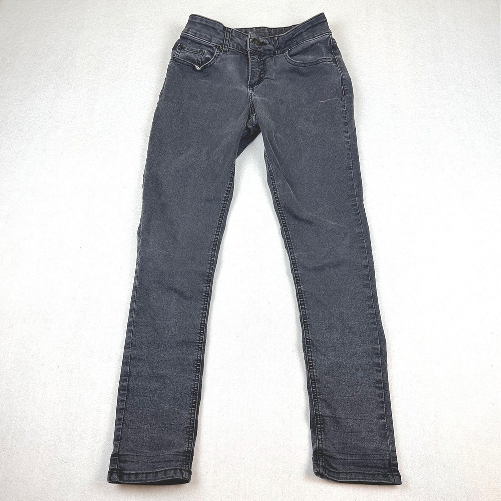 Riders by Lee Womens Midrise Skinny Jeans Faded Black Size 6M